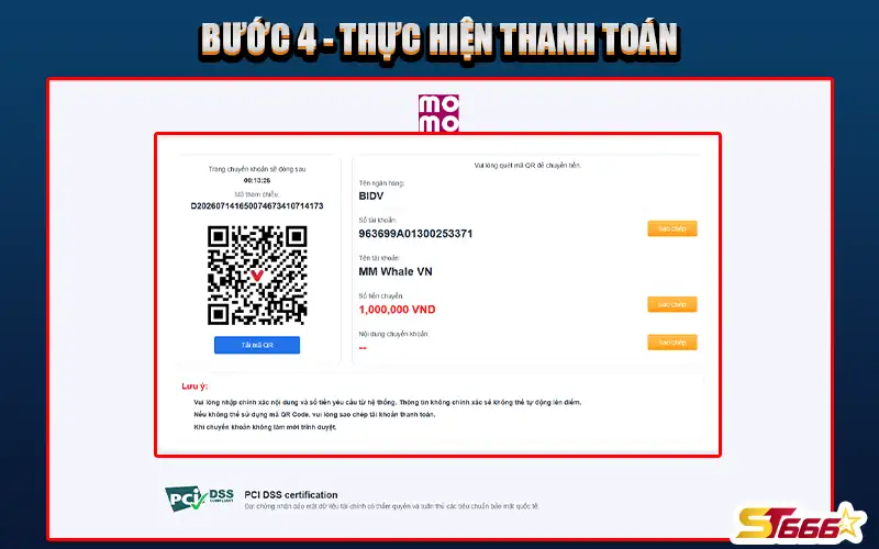 Thực hiện thanh toán