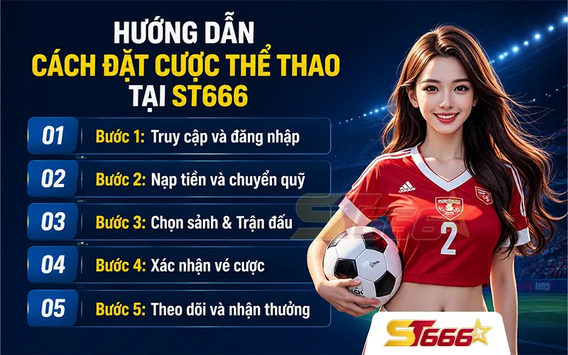 cách đặt cược thể thao tại ST666