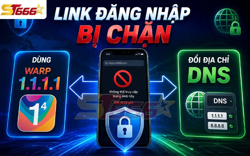 Lỗi không đăng nhập ST666 được do bị nhà mạng chặn