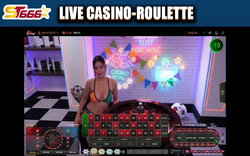 Live casino Roulette ST666